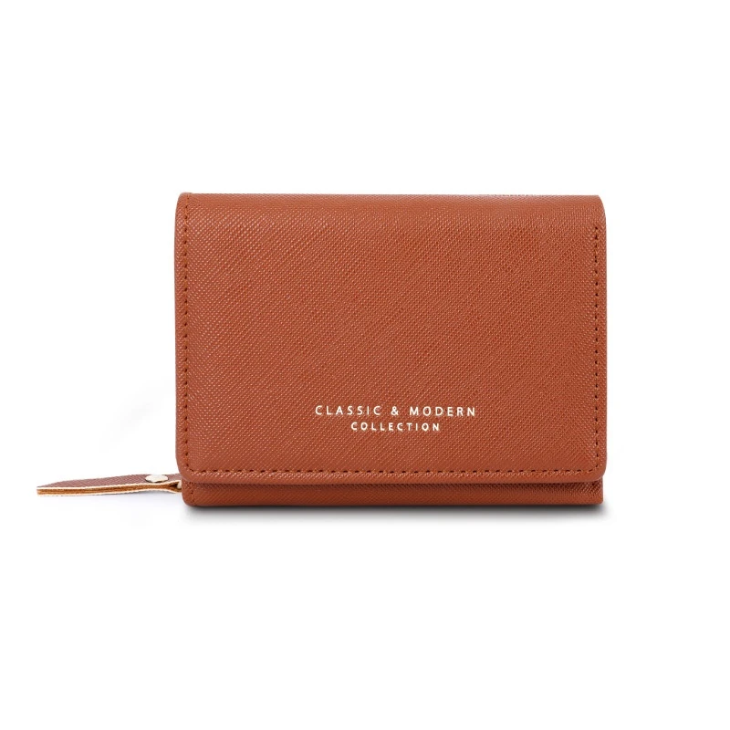 Zip Compact Tri Fold Wallet factory