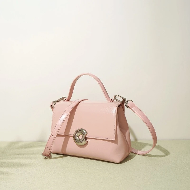 Pink Top Handle Crossbody Handbag factory