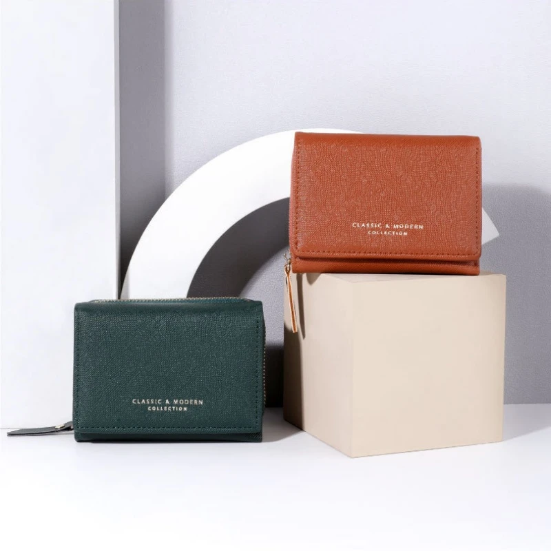 Zip Compact Tri Fold Wallet